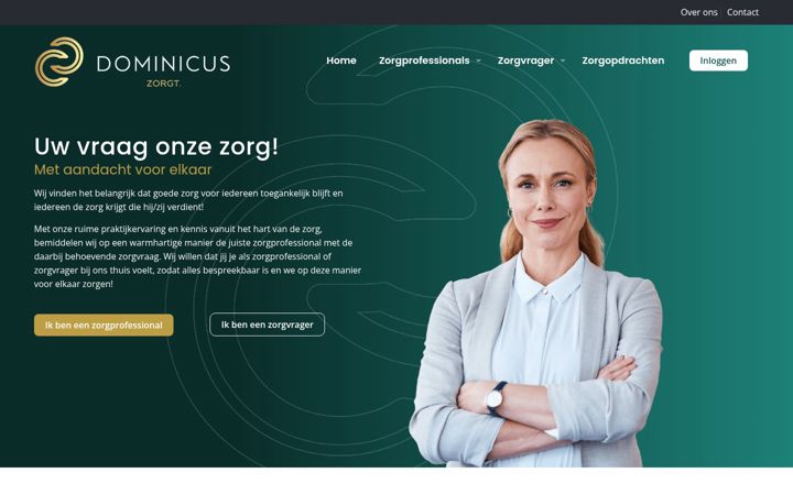 Screenshot of dominicuszorgt.nl
