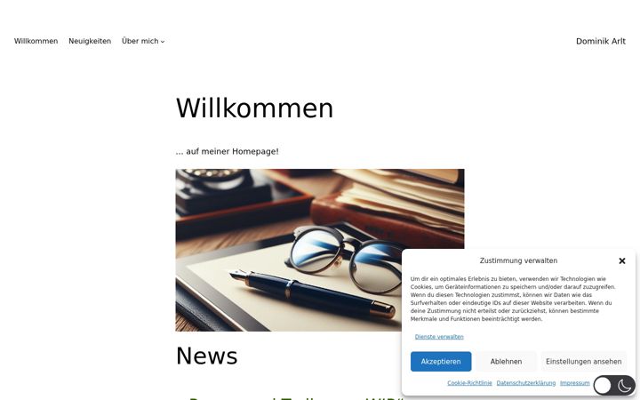 Screenshot di dominik-arlt.de