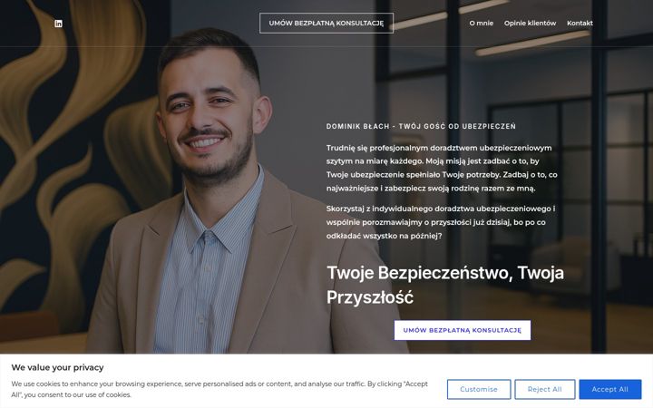 Ekrānuzņēmums no dominik-blach.pl