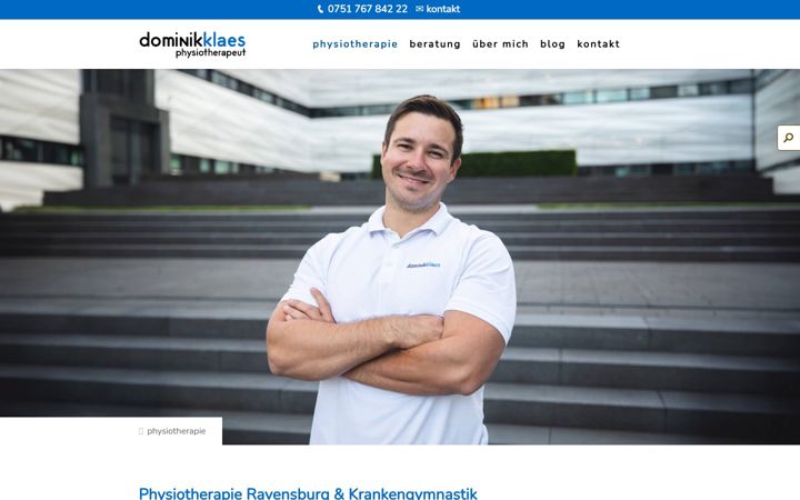 Screenshot di dominik-klaes.de