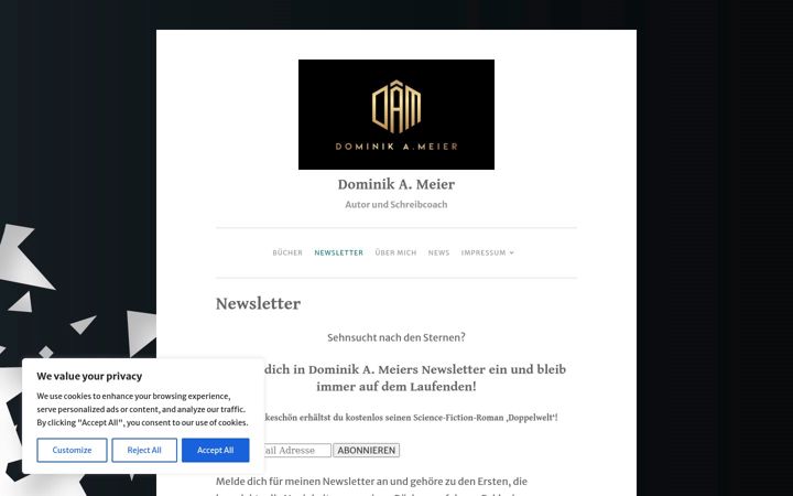 Screenshot of dominik-meier.com