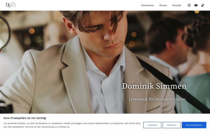 Screenshot di dominik-simmen.de