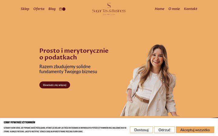 Ekrānuzņēmums no dominikacukier.pl