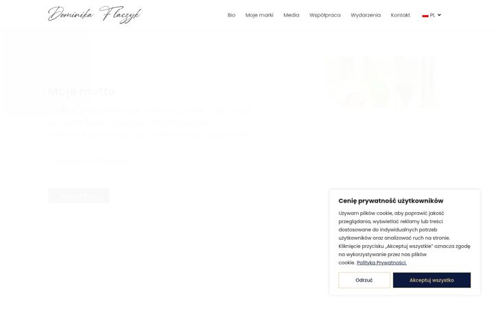 Ekrānuzņēmums no dominikaflaczyk.pl