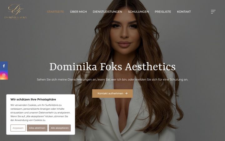 Screenshot di dominikafoks.de