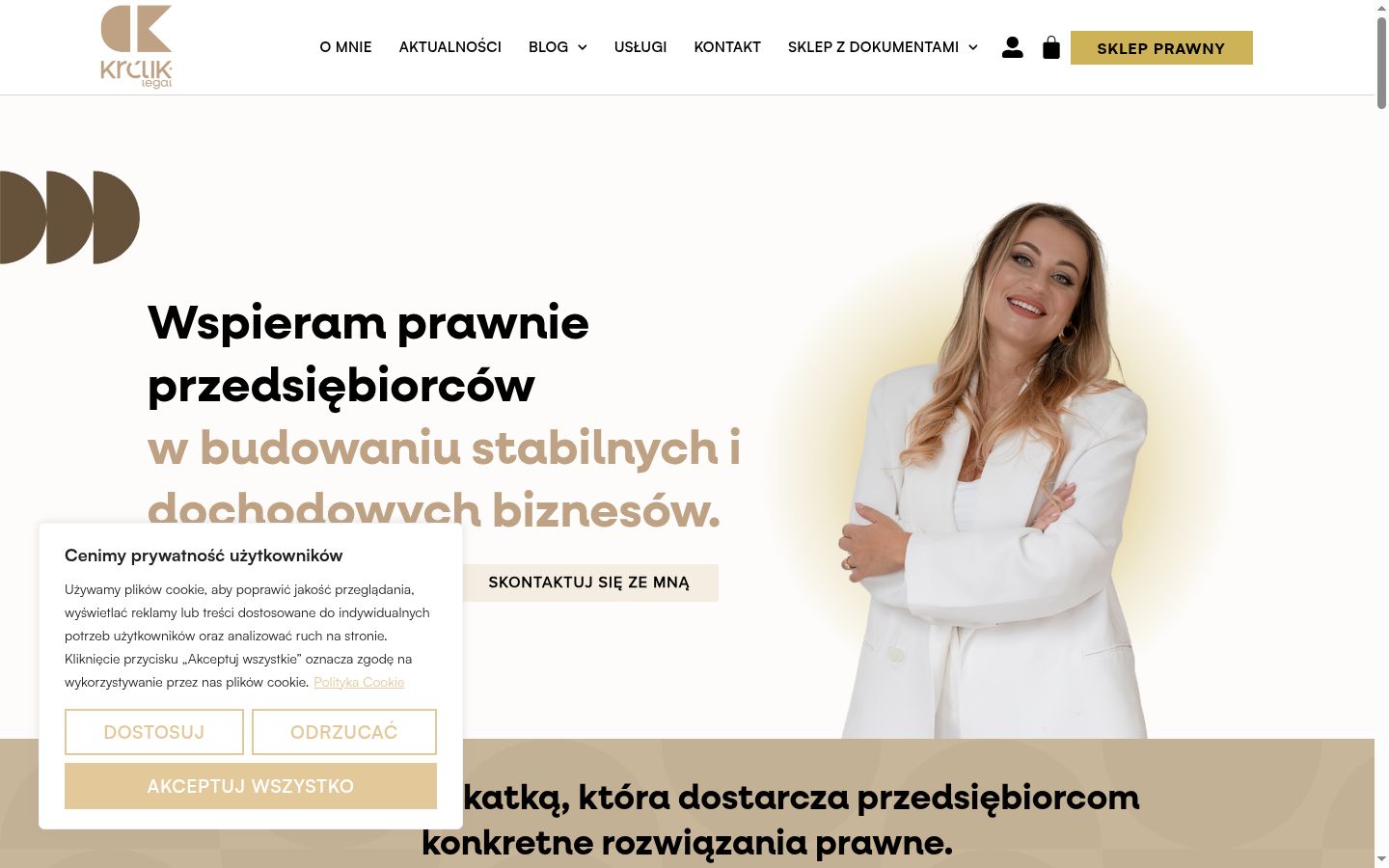 Ekrānuzņēmums ar piekrišanas baneri, kas tika rādīts pirms jebkādas mijiedarbības