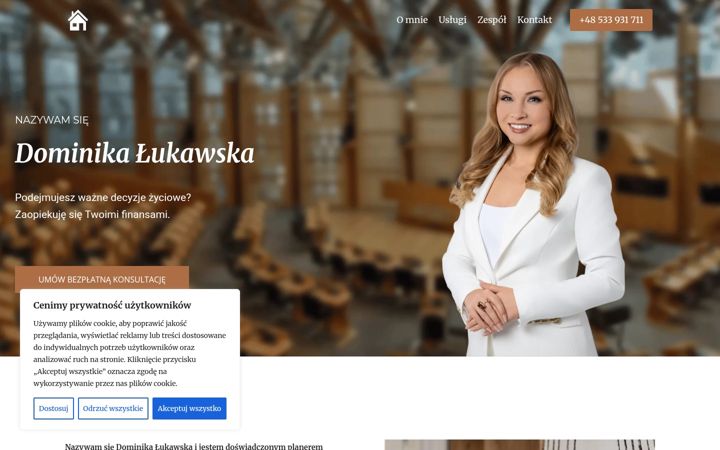 Ekrānuzņēmums no dominikalukawska.pl