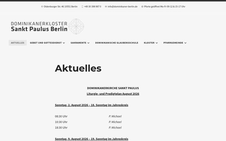 Screenshot di dominikaner-berlin.de