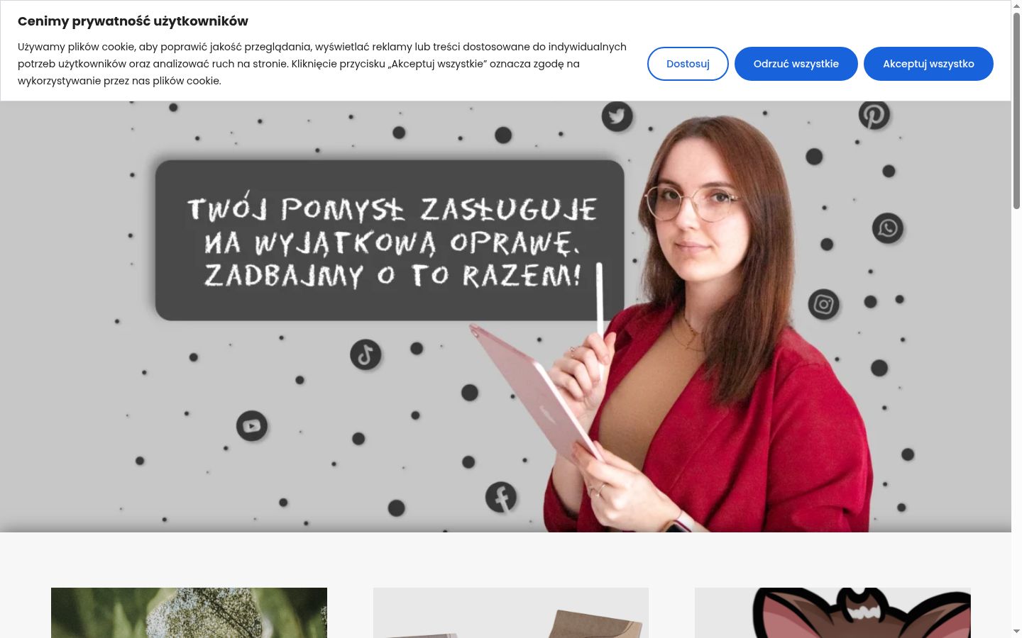 Capture d'écran de la bannière de consentement affichée avant toute interaction