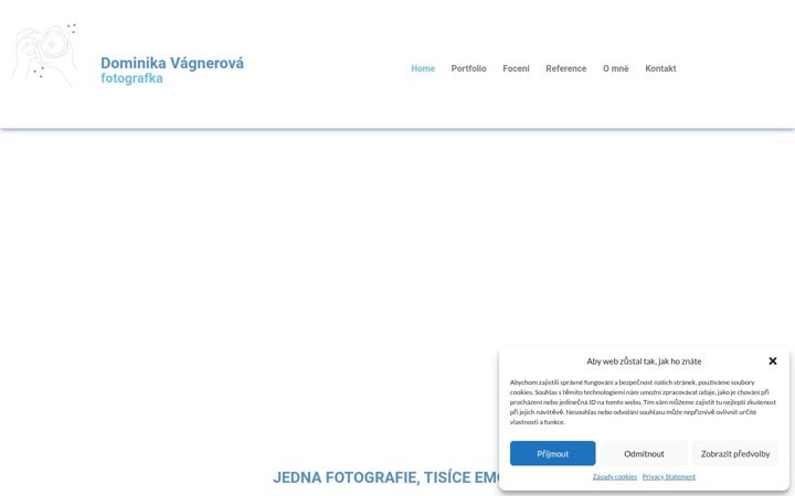 Screenshot di dominikavagnerova.cz