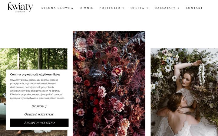 Screenshot of dominikawilk.com