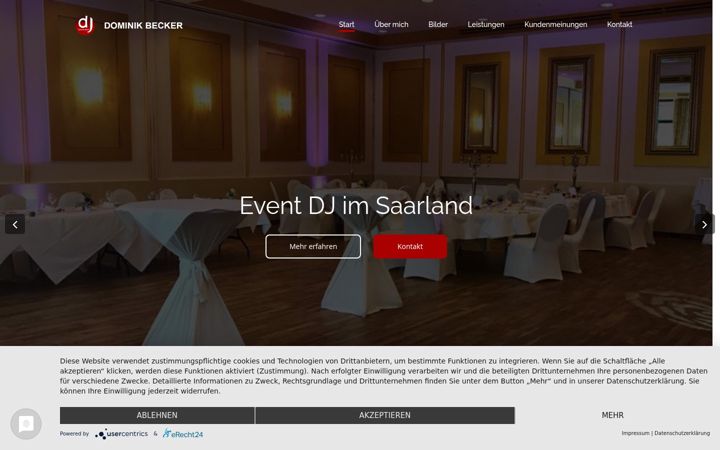 Screenshot of dominikbecker.com