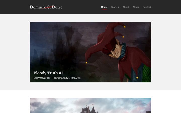 Screenshot of dominikcdurst.com