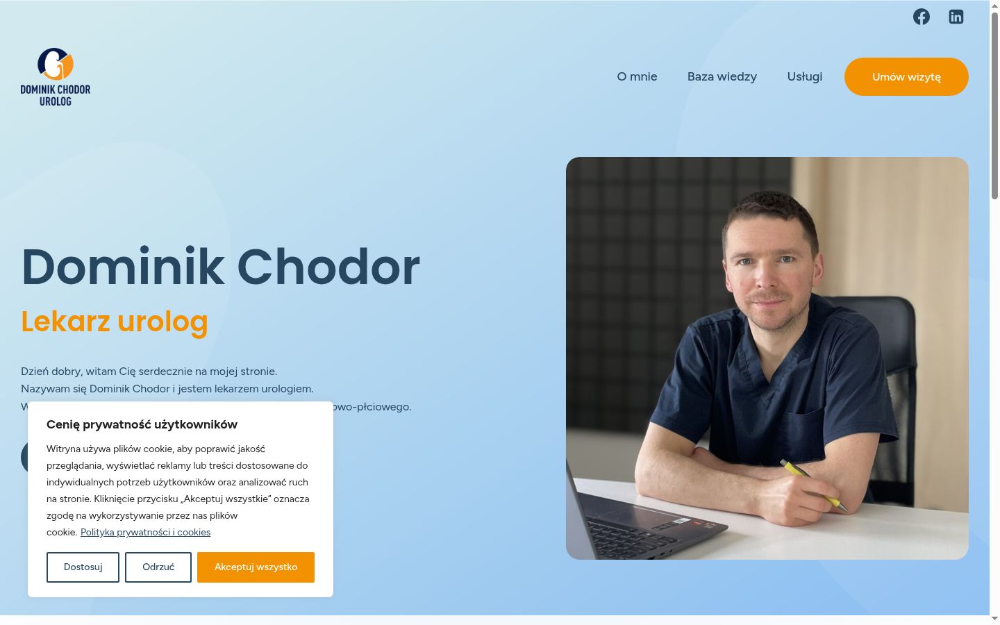 Screenshot van de toestemmingsbanner zoals getoond vóór enige interactie