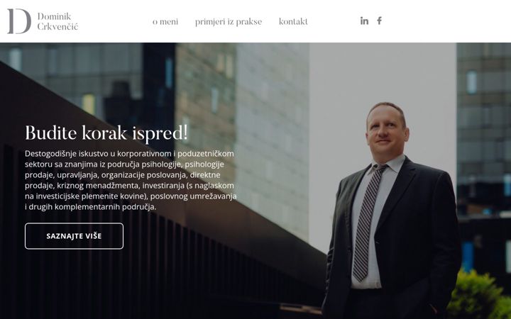 Screenshot of dominikcrkvencic.com