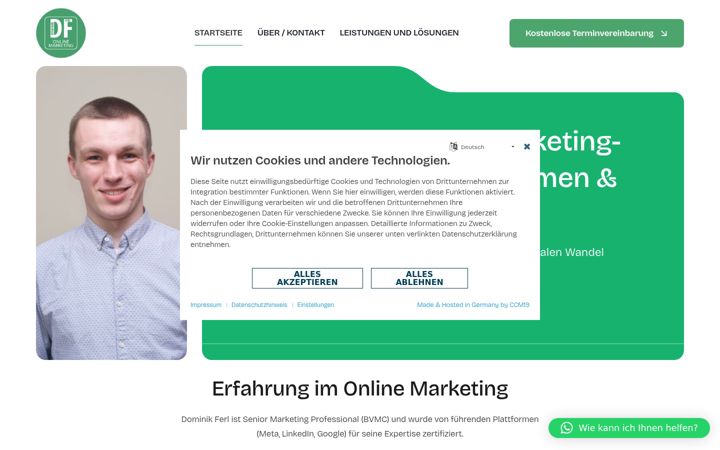 Screenshot di dominikferl.de