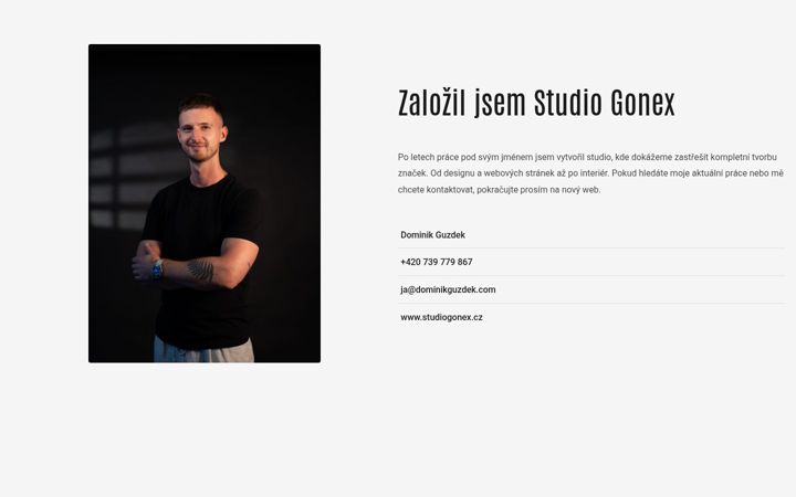 Screenshot of dominikguzdek.com