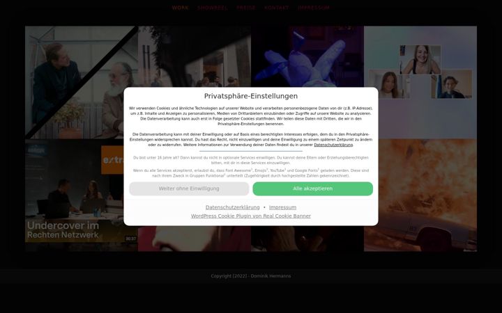 Screenshot di dominikhermanns.de