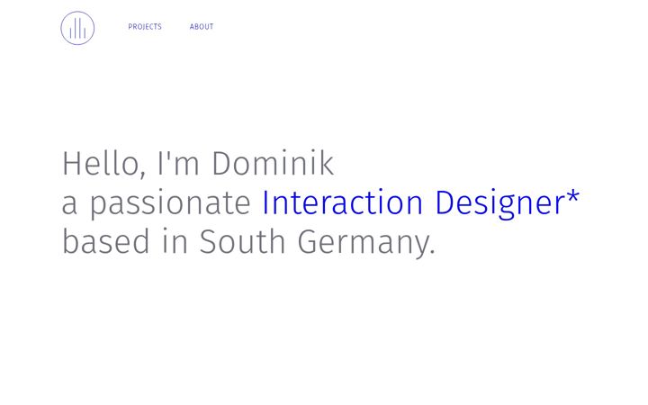 Screenshot of dominikhuber.com