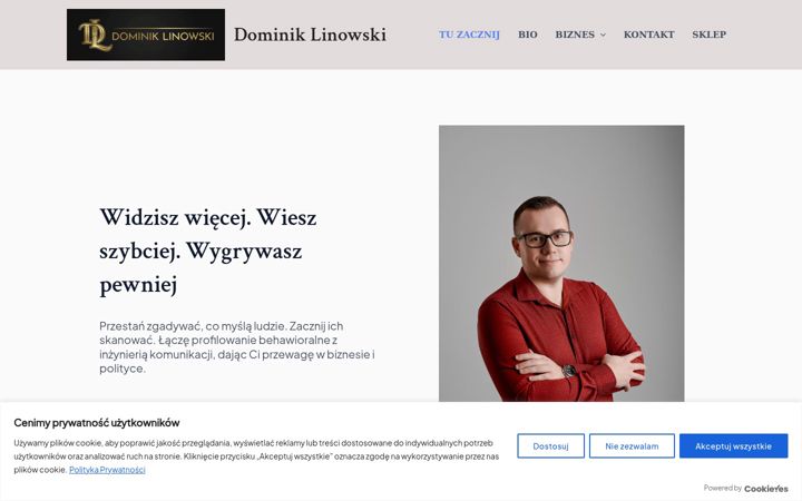 Screenshot von dominiklinowski.pl