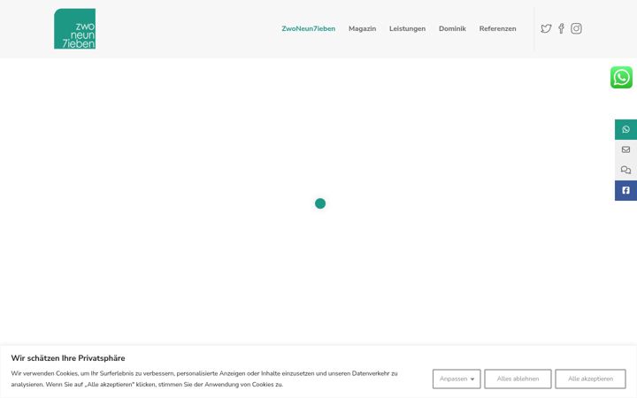 Screenshot di dominiknagel.de