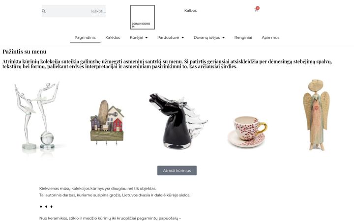 Screenshot of dominikonu14.com