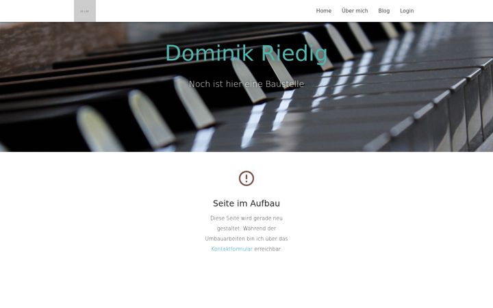 Screenshot of dominikriedig.de