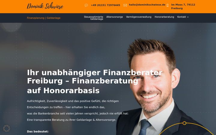 Captura de pantalla de dominikschwiese.de