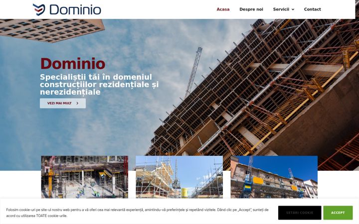 Screenshot of dominio.ro