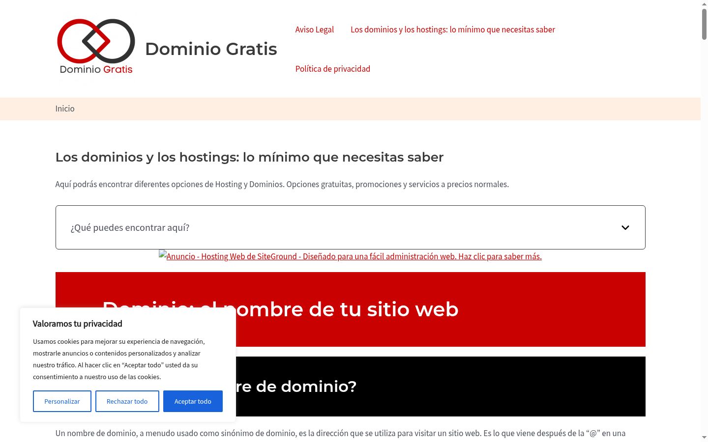 Screenshot tal-banner tal-kunsens muri qabel kwalunkwe interazzjoni