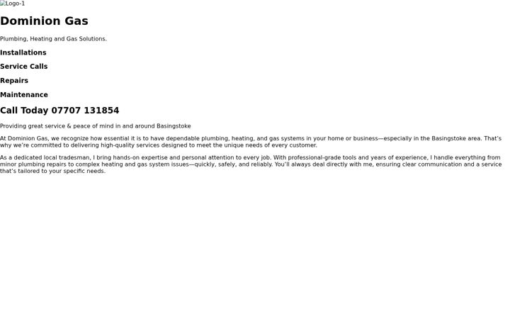 Screenshot of dominiongas.co.uk