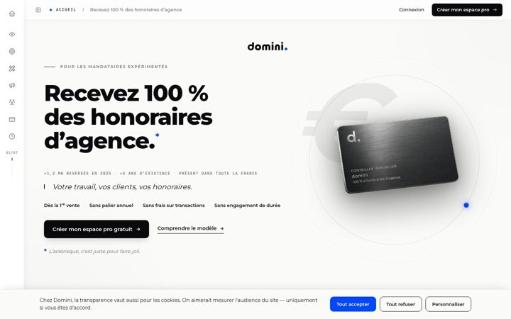 Screenshot of dominipro.com