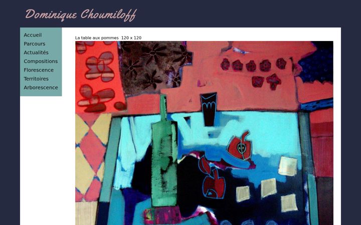 Screenshot of dominique-choumiloff.com