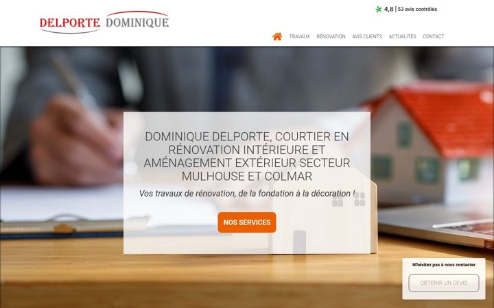 Screenshot of dominique-delporte.fr