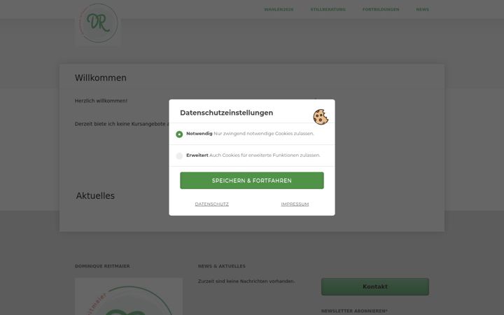 Screenshot of dominique-reitmaier.de