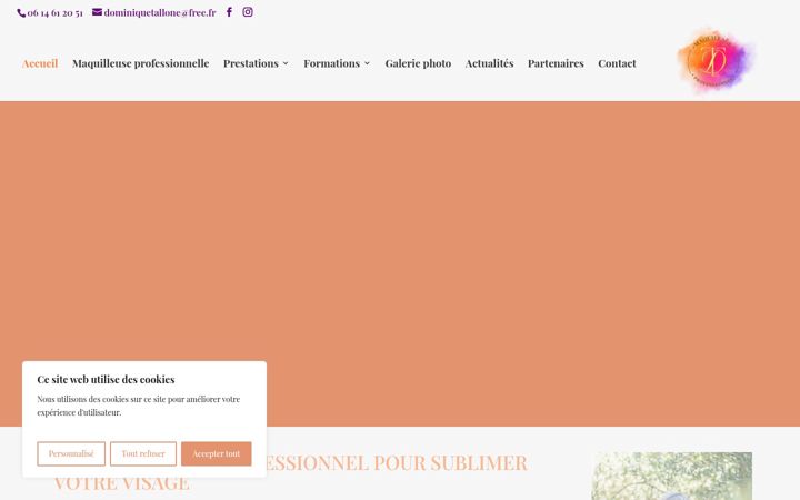 Screenshot of dominique-tallone.fr