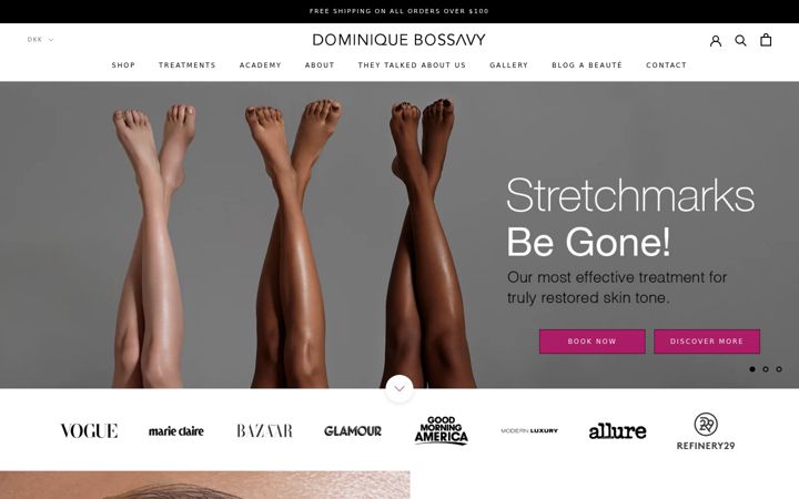Screenshot of dominiquebossavy.com