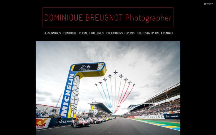 Screenshot of dominiquebreugnotphotographer.com
