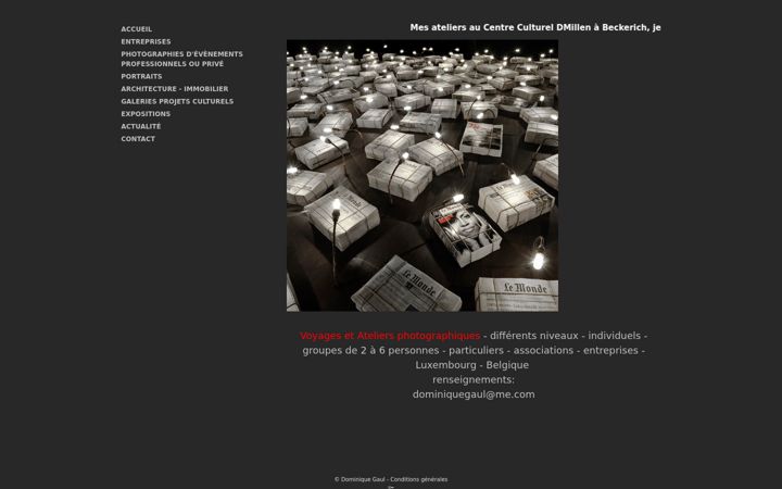 Screenshot of dominiquegaul.com