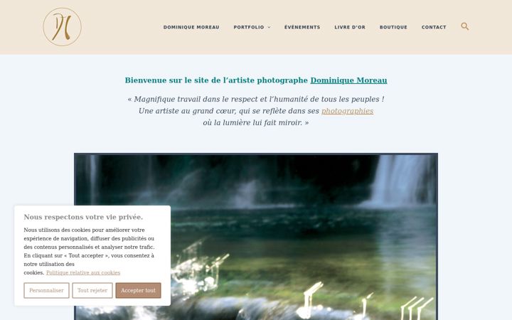 Screenshot of dominiquemoreauphotographe.com