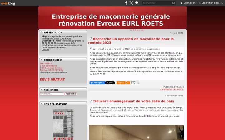 Screenshot of dominiqueroets.com