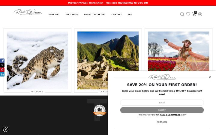 Screenshot of dominisphoto.com