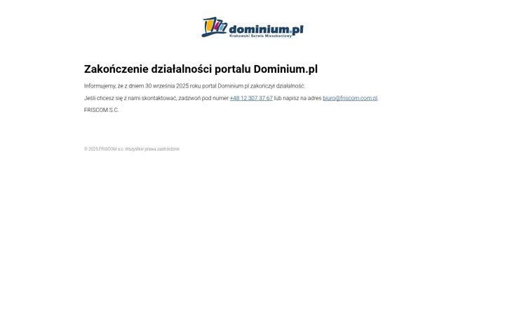 Screenshot von dominium.pl