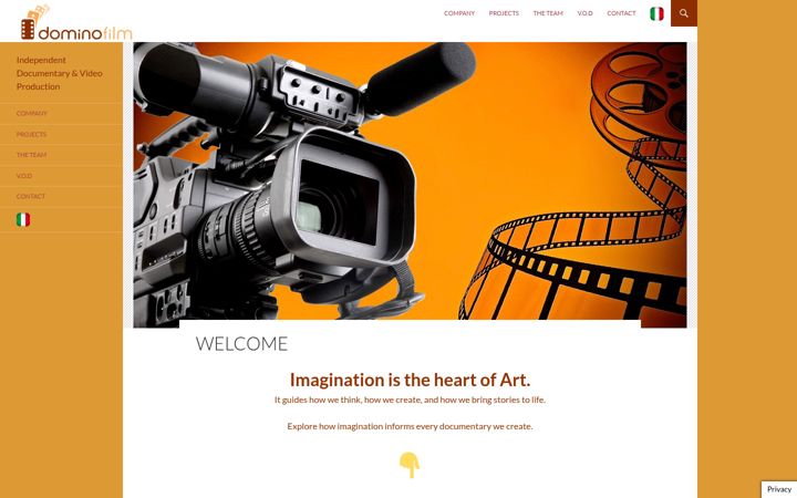Screenshot of domino-film.com