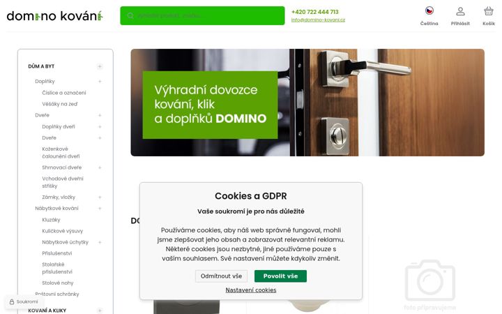 Screenshot di domino-kovani.cz