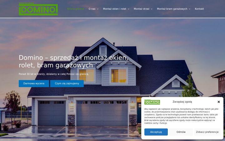 Screenshot von domino-okna.pl