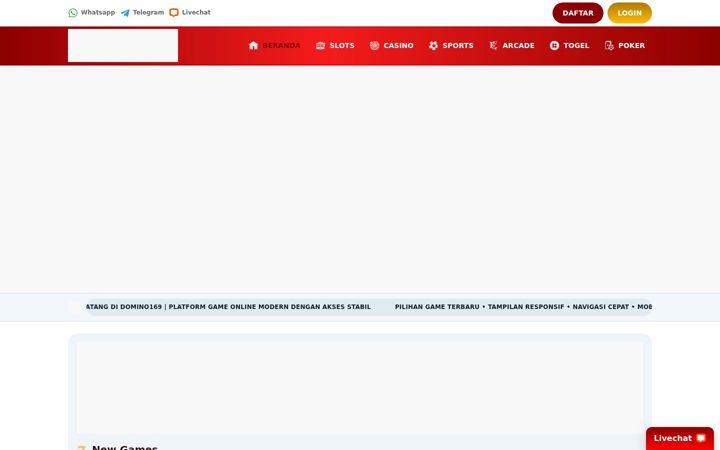 Screenshot of domino169.org