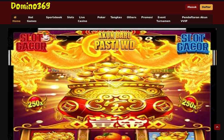 Screenshot of domino369.com