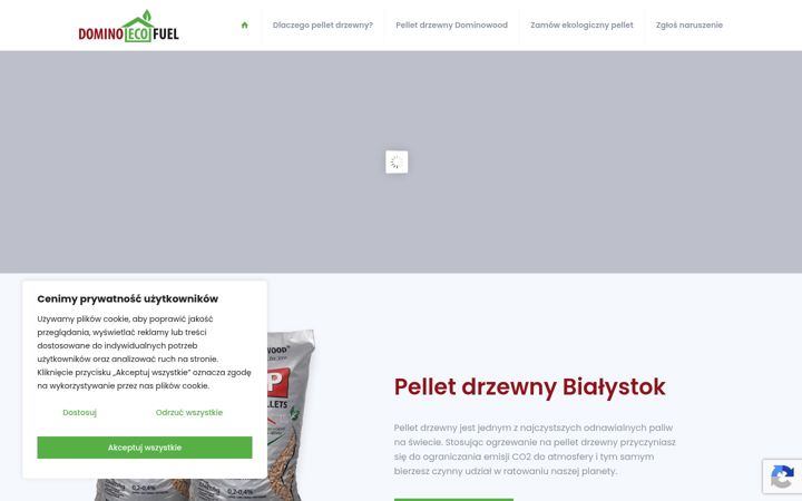 Screenshot von dominoecofuel.pl