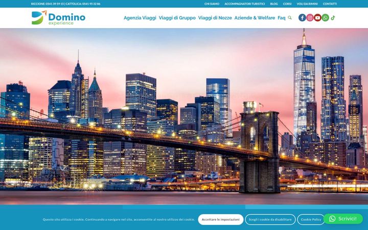 Screenshot of dominoexperience.com